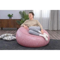 Bestway 75155 Nafukovacie relaxačné kreslo Inflate-A-Chair, ružové