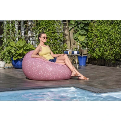Bestway 75155 Nafukovacie relaxačné kreslo Inflate-A-Chair, ružové