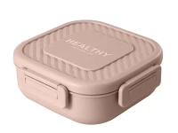 Verk 07327 Svačinový box s přihrádkami a příborem 1300 ml, růžový