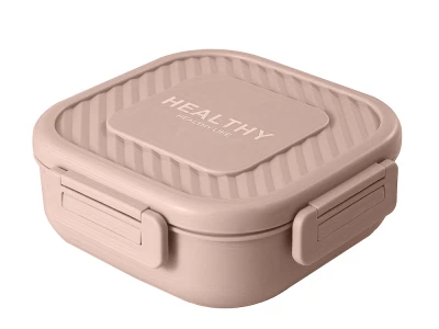Verk 07327 Svačinový box s přihrádkami a příborem 1300 ml, růžový