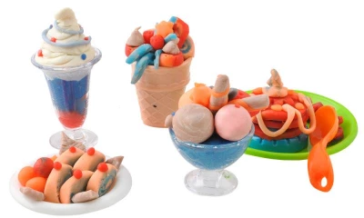 ISO 4505 Dětská sada pro výrobu zmrzliny + 5x plastelína