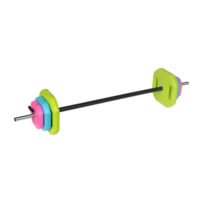 Rebel RBA-2336 Skládací činka 20 kg, tyč 140 cm, 6 bitumenových kotoučů