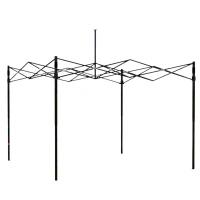 LEAN 29334 Záhradný stan s nožnicovým rámom 3 x 6 m, 3 bočné steny, modrý