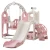 RealG RC-K-2362 Dětské multifunkční hřiště, růžovobílé