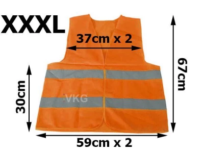 Verk Reflexná vesta oranžová 3XL