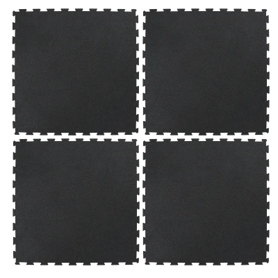 Rebel RBA-3154-15 Gumová fitness podložka puzzle 100 x 100 cm, tl. 15 mm, černá