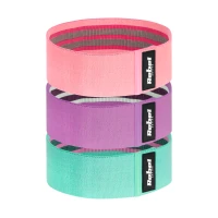 Rebel RBA-3003 Textilné odporové gumičky Mini Band M, 27 - 55 kg, sada 3 ks