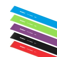 Rebel RBA-3004 Odporové gumy Flat Band LS-1, TPE, 2 m, 1,5 - 11,5 kg, sada 5 ks