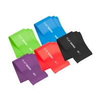 Rebel RBA-3004 Odporové gumy Flat Band LS-1, TPE, 2 m, 1,5 - 11,5 kg, sada 5 ks