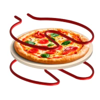 Teesa TSA3241-B Pec na pizzu SUPREME FUN 1200 W, 420 °C, dve vykurovacie telesá, čierna