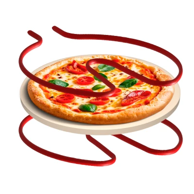 Teesa TSA3241-B Pec na pizzu SUPREME FUN 1200 W, 420 °C, dve vykurovacie telesá, čierna
