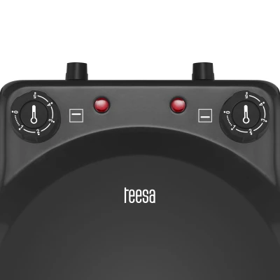 Teesa TSA3241-B Pec na pizzu SUPREME FUN 1200 W, 420 °C, dve vykurovacie telesá, čierna