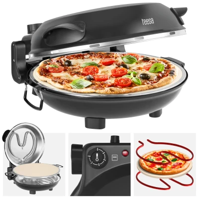 Teesa TSA3241-B Pec na pizzu SUPREME FUN 1200 W, 420 °C, dve vykurovacie telesá, čierna