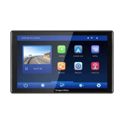 Kruger&Matz KM2022 Multimediální stanice 9" Android Auto/Apple CarPlay s DVR a couvací kamerou