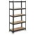 Humberg HR-811 Kovový skladovací regál, 5 polic, 750 kg, 150 x 75 x 30 cm, černý
