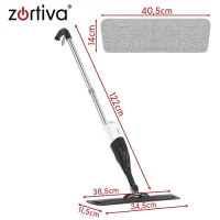 Zortiva 28074 Mop s rozprašovačom 300 ml, sivý