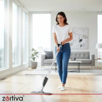 Zortiva 28074 Mop s rozprašovačom 300 ml, sivý