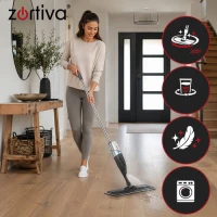 Zortiva 28074 Mop s rozprašovačom 300 ml, sivý