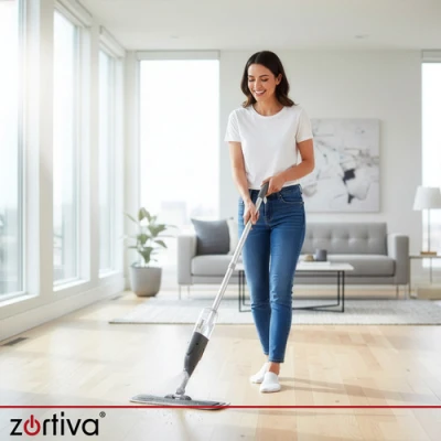 Zortiva 28074 Mop s rozprašovačom 300 ml, sivý