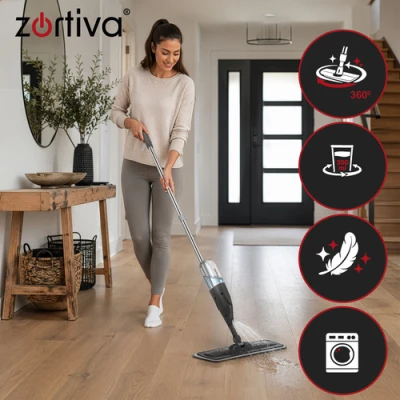 Zortiva 28074 Mop s rozprašovačom 300 ml, sivý