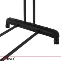 Zortiva 27129 Skládací sušák na prádlo na kolečkách 178 cm, 3 úrovně, černý