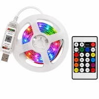 Verk 12461 Neonový LED pásek RGB 10 m, Bluetooth, aplikace + dálkový ovladač