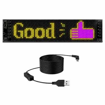 Verk 12483 Programovateľný RGB LED panel na sklo 37 x 9 cm, Bluetooth