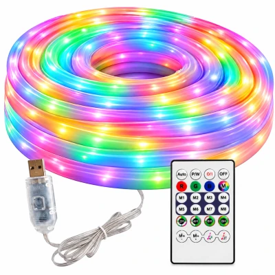 Verk 12467 Neónový LED pásik RGBIC 360° 10 m, Bluetooth, diaľkové ovládanie, USB