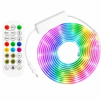 Verk 12472 Neonový LED pásek RGB 5 m, Bluetooth, dálkový ovladač, USB