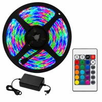 Verk 12464 LED pásek RGB 10 m, dálkový ovladač, Music Sync, napájecí adaptér