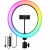 Verk 12485 LED RGB prstencová lampa s držákem na telefon, 10 W, USB, regulace jasu