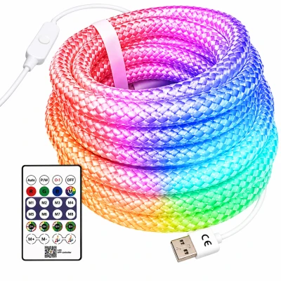 Verk 12469 LED pásik RGB Dream Color 5 m, IP67, USB 5 V, diaľkové ovládanie, Music Sync