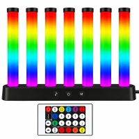 Verk 12482 LED RGB lampa Ekvalizér se 7 sloupky, dálkové ovládání, USB 5 V, Music Sync