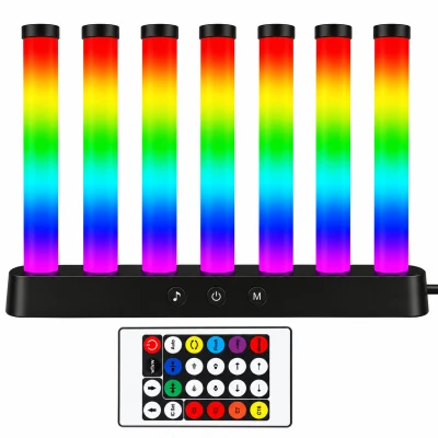 Verk 12482 LED RGB lampa Ekvalizér se 7 sloupky, dálkové ovládání, USB 5 V, Music Sync