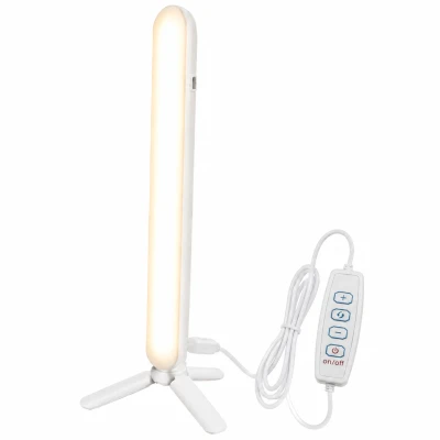 Verk 12491 LED stolná lampa 30 cm, 3 farby svetla, 10 úrovní jasu, USB