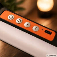Verk 12487 LED lampa s držákem na telefon, 3 barvy světla, 12 úrovní jasu, USB-C