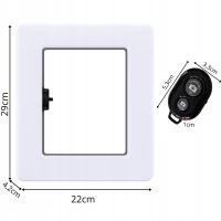 Verk 12487 LED lampa s držákem na telefon, 3 barvy světla, 12 úrovní jasu, USB-C