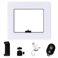 Verk 12487 LED lampa s držákem na telefon, 3 barvy světla, 12 úrovní jasu, USB-C