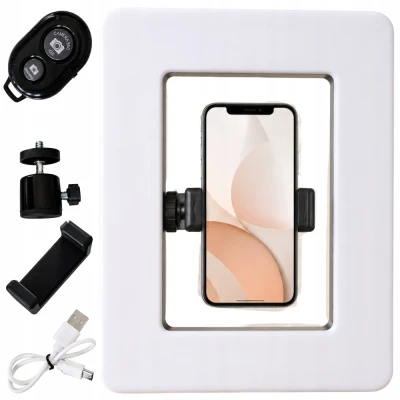 Verk 12487 LED lampa s držákem na telefon, 3 barvy světla, 12 úrovní jasu, USB-C