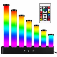 Verk 12480 LED RGB lampa Ekvalizér se 7 sloupky, dálkové ovládání, USB 5 V, Music Sync
