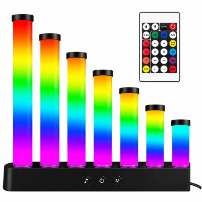 Verk 12480 LED RGB lampa s ekvalizérom so 7 stĺpcami, diaľkové ovládanie, USB 5 V, synchronizácia s hudbou
