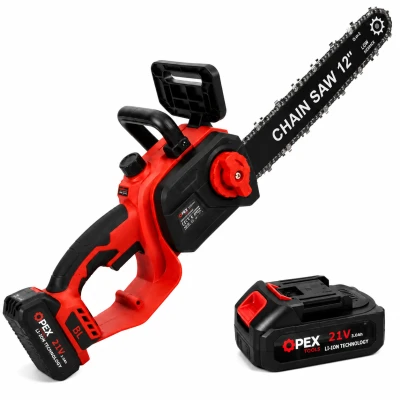 Opex Tools 28015 Akumulátorová reťazová píla 12", 21 V, 2x 3,0 Ah, kufrík
