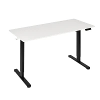 ModernHome JSD-C5-1-5 Elektrický stůl 140×60 cm, výškově nastavitelný 72-118 cm, bílý