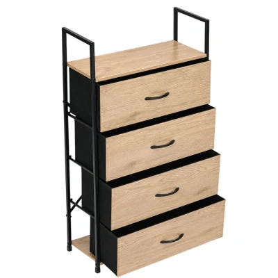 ModernHome GIC-C104-19 Komoda so 4 textilnými zásuvkami 59 × 24 × 101 cm