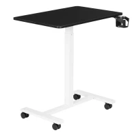 ModernHome JNI-PN01-5-1 Mobilní stůl na notebook 70×48 cm, výškově nastavitelný 71,5-112 cm, černý