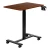 ModernHome JNI-PN01-1-16-NP Prenosný stolík na notebook 70 × 48 cm, výškovo nastaviteľný 71,5 - 112 cm, hnedý