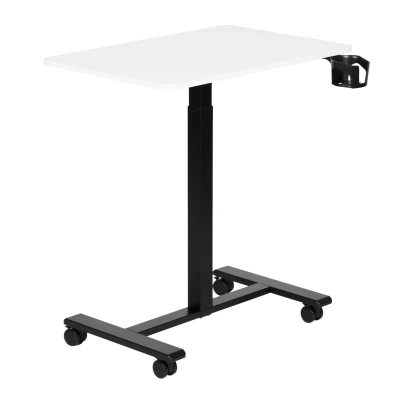 ModernHome JNI-PN01-1-5-NP Mobilní stůl na notebook 70×48 cm, výškově nastavitelný 71,5-112 cm, bílý