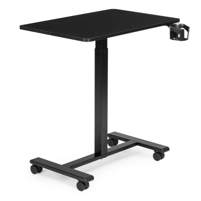 ModernHome JNI-PN01-1-1-NP Prenosný stolík na notebook 70 × 48 cm, s nastaviteľnou výškou 71,5 - 112 cm, čierny