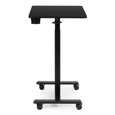 ModernHome JNI-PN01-1-1-NP Prenosný stolík na notebook 70 × 48 cm, s nastaviteľnou výškou 71,5 - 112 cm, čierny