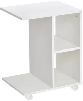 ModernHome PJJCFT0060 Stolík na kolieskach 58 x 45 x 35 cm, biely